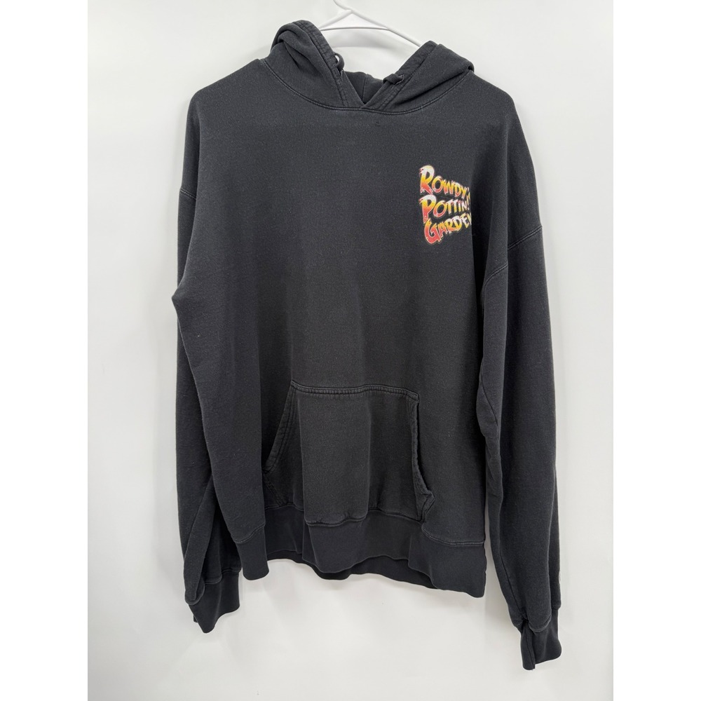 Champion M Hoodie Mens Black Rowdy's Pottin' Garden Graphic Streetwear